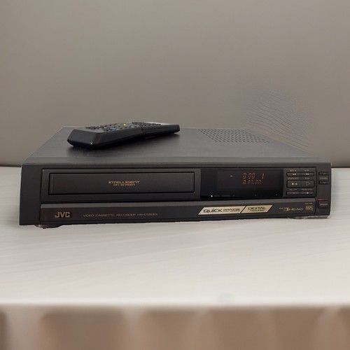 Vintage 90’ JVC HR-D580EK VHS VCR Video Cassette Recorder with Remote-Rare Model