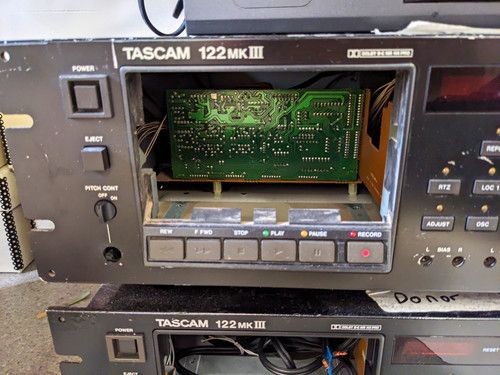 TASCAM 122MKIII Cassette Deck Shell: case, buttons & boards only SPARES/REPAIRS