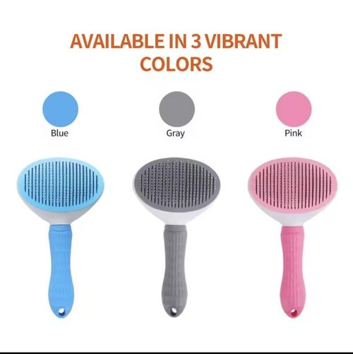 Self Cleaning Pet Grooming Brush Dog Cat Slicker Comb Hair Fur Remove — image 7
