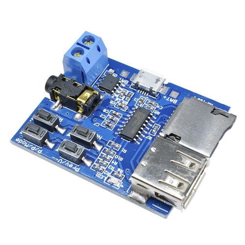 TF Card U Disk MP3 Format Decoder Board Aamplifier Decoding Audio Player Module — image 5