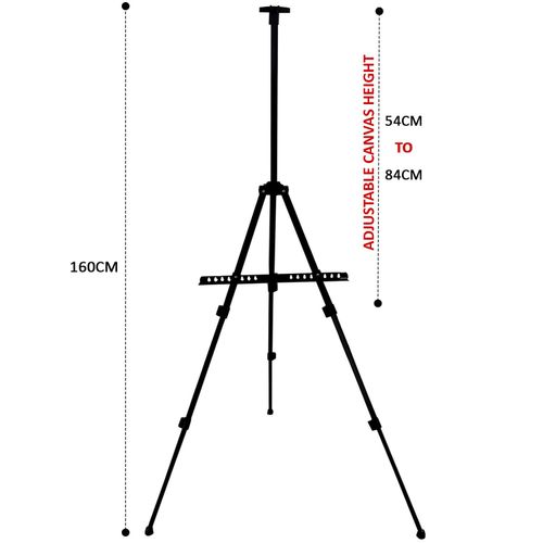 Tripod Painting Easel Artist Field Studio Display Telescopic White Board Stand — image 7