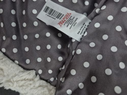 Girls faux fur cream lined coat Nutmeg age 6-9 months — image 6