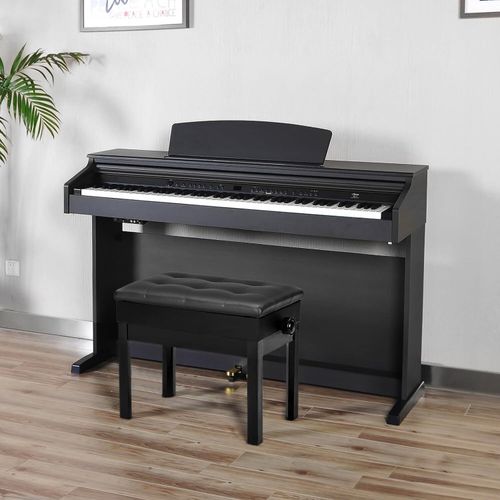 Piano stool height adjustable piano wooden stool keyboard stool cushion seat — image 3