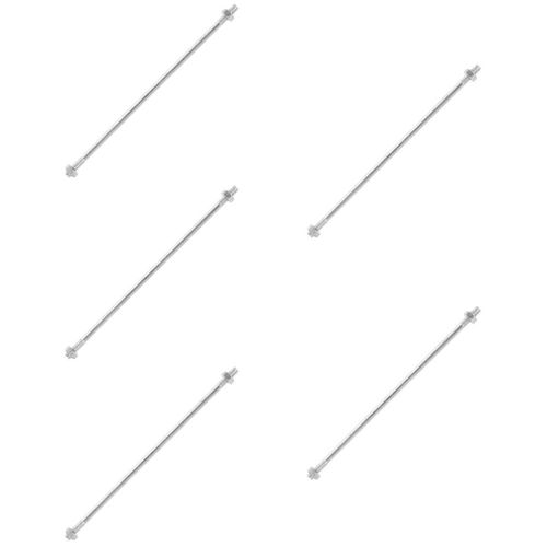5Pcs Durable Plastic Mop Bucket Pole for Home Use Silver Mop Cleaning Tool — image 2