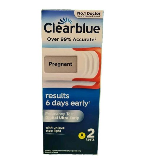 Clearblue - 6 Days Early Pregnancy 2 TESTS   Digital ultra early Expiry 2028 — image 2