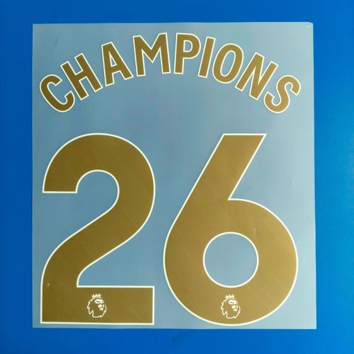2025-2026 Premier League Champions 26 Adult Size Name Number Set Print  Arsenal — image 1