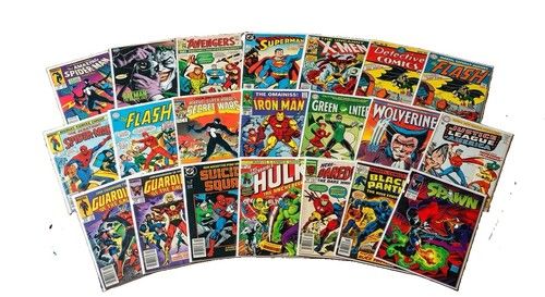 Marvel & DC Comic Book Mystery Lot of 10 - Mixed Conditions (Good to NM)