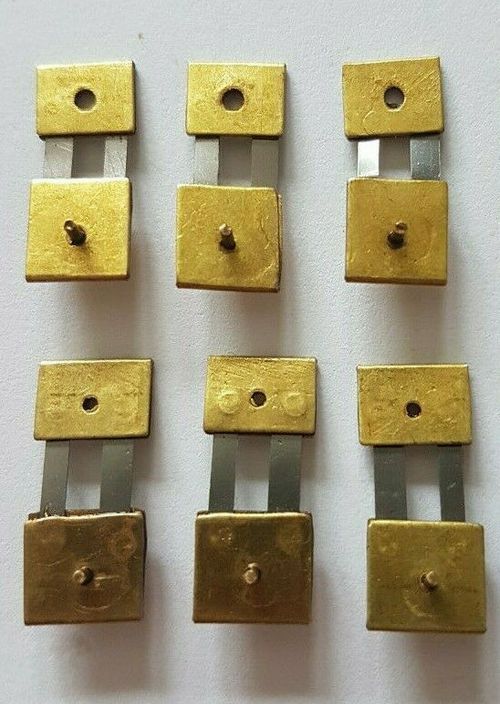 6x Assorted Brass Clock Pendulum Suspension Springs, English,German SU1 — image 1