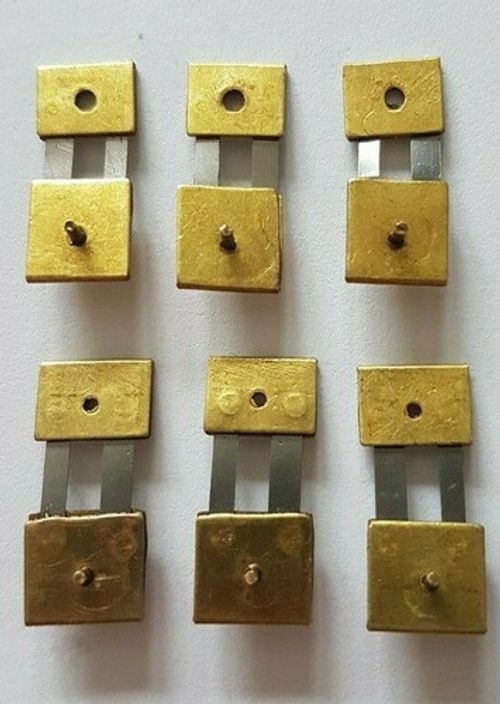 6x Assorted Brass Clock Pendulum Suspension Springs, English,German SU1