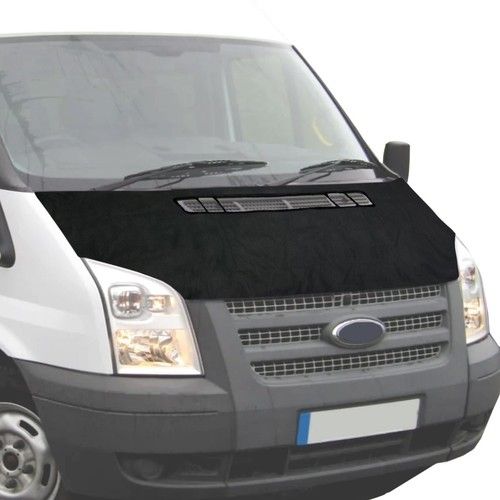 BONNET BRA COVER PROTECTOR GUARD BLACK FOR FORD TRANSIT MK7 2006 - 2014
