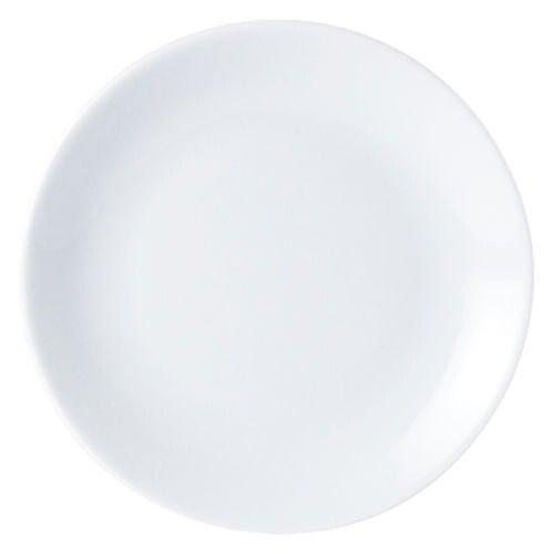 6x Coupe Shaped  Plates 8.5"/ 22cm  Crockery Dinner Set Restaurant Hotel Cafe — image 1