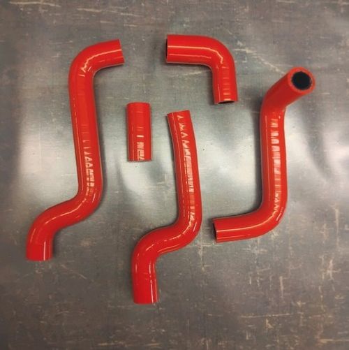 Red Silicone Radiator Coolant Water Hose Kit For Aprilia RS125 RS 125 1996-2011