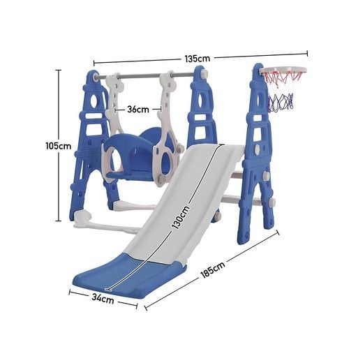 Kids Swing Slide & Climber Set Toddler Baby Indoor Outdoor Garden Playground Toy