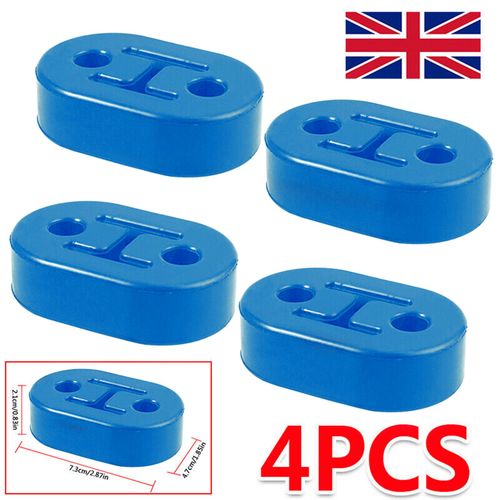 4X UNIVERSAL HEAVY DUTY HANGER RUBBER EXHAUST MOUNTING EXHAUST HANGER HOLE 11MM — image 2