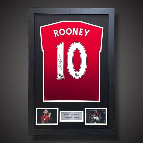 Wayne Rooney Hand Signed And Framed Manchester United Shirt With COA £195