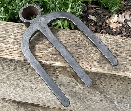 Vintage BRADES Canterbury Hoe Head Drag Fork 3 Prong Cultivating Digging Tool — image 4