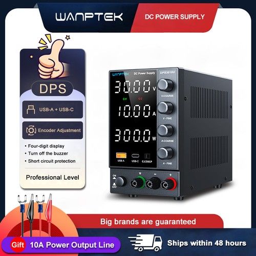 Lab Adjustable Power Supply DC 0-30V/60V/120V 0-3/5/10A Variable Bench Switching
