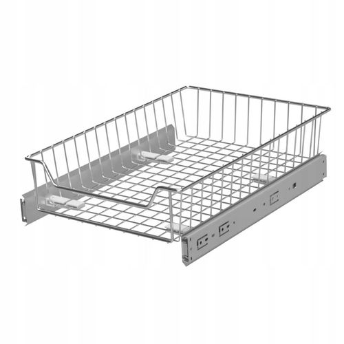Pull-Out Storage Basket Wire Larder Kitchen Cupboard Soft Close Organiser — image 5