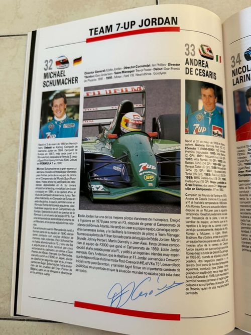 Ayrton Senna others signed 1991 Programm Spain GP. — image 3
