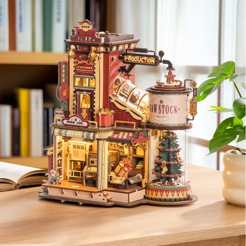 ROKR 3D Wooden Puzzle Music Box Dream Gift Factory DIY Model Kit for Adults Gift — image 5