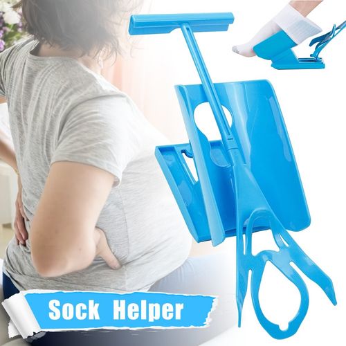 Sock Aid Sock Helper Puller Easy On Off Pulling Assists for Elderly Pregnant — image 1