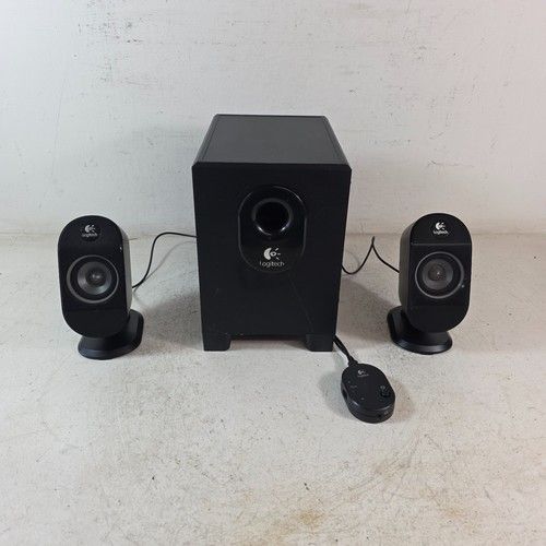 Logitech 2.1 PC Speaker System X-210 S-0191B Subwoofer Wired Remote Tested