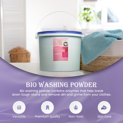 Bio Washing Powder Laundry 10Kg – Heavy Duty Detergent Tub Up To 250 Plus Washes — image 2