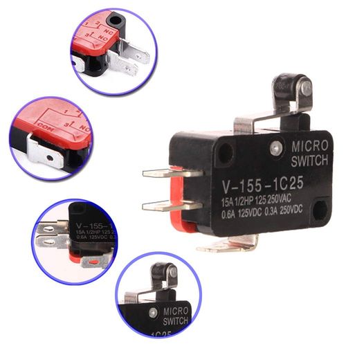 12x Micro Limit Switch V-155-1C25 Hinge Roller SPDT Snap Action — image 4