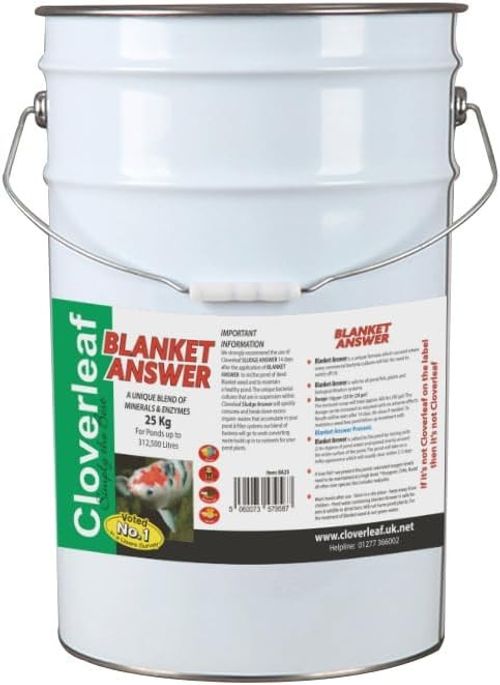 CLOVERLEAF BLANKET ANSWER CLEARS BLANKETWEED TREATMENT  KOI FISH POND ALL SIZES — image 1