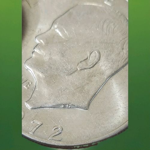 1972 Eisenhower One Dollar Coin No Mint Mark,Clad, multiple errors, very nice. — image 5