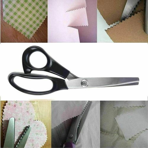Pinking Shears, Professional Dressmaking Scissors Crafts Zig Zag Cut Scissors BO — image 5