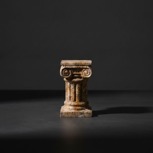 Column Candle Holder Roman-Style Stone Candle Holder Classical for Living Room — image 9