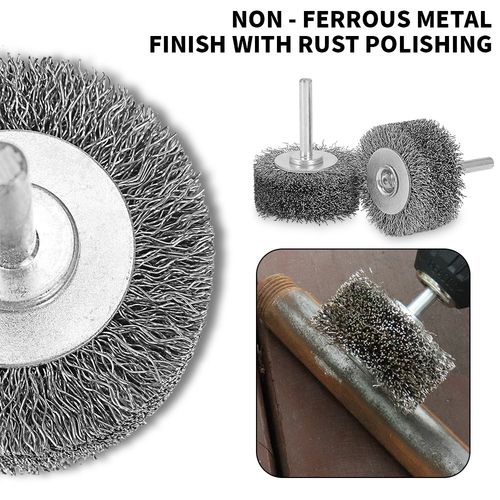 Wire Wheel Brush Heavy Duty Wire Brushes for Drill Attachment for Rust Removal — image 5