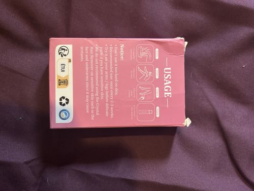 LEIPPLE Reusable Glass Hair Remover Tool, Pink Teardrop Shape Depilatory — image 2