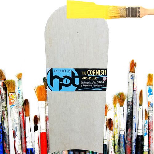 Wood Bellyboard Surf-Rider Hand Made Bodyboard Paint your own