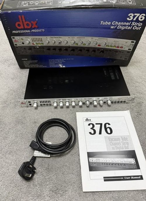 Dbx 376 tube channel strip with analog and digital outputs 