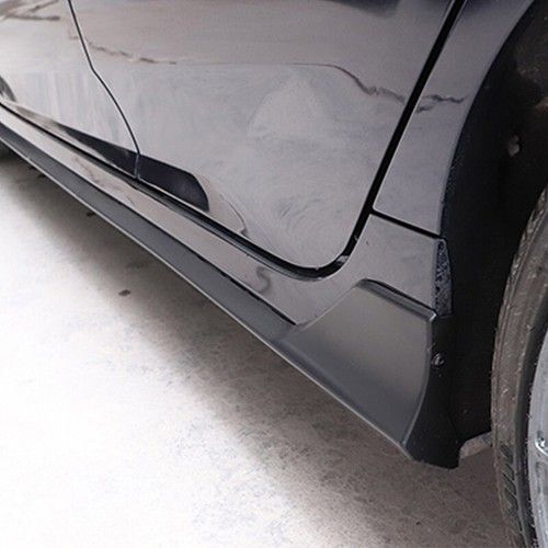 Universal Set 78.7" Side Skirts Extension Rocker Panel Splitter Gloss Black Look