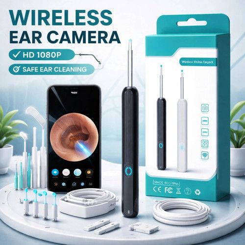 Wireless Ear Wax Removal Camera | HD Ear Endoscope Ear Cleaning Tool with Camera
