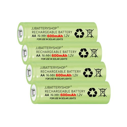 AA & AAA Rechargeable Solar Light Batteries 600mAh 400mAh 300mAh NiMH 1.2V UK