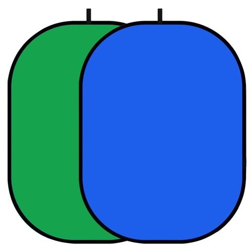 2in1 Green Blue Popup Backdrop Background Panel Screen Collapsible Clip Kit UK — image 2