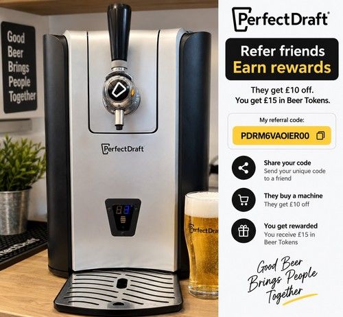 Phillips Perfect Draft Beer Machine Black REFERRAL CODE  PDRM6VAOIER00