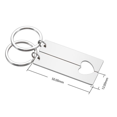 Personalised Engraved Keyrings 2pcs Couple Keychain Unique Love Gift for Her Him — image 2