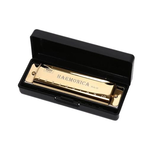 East top Harmonica Diatonic Blues Harmonica Key of C 10 Holes Harp Mouth Organ