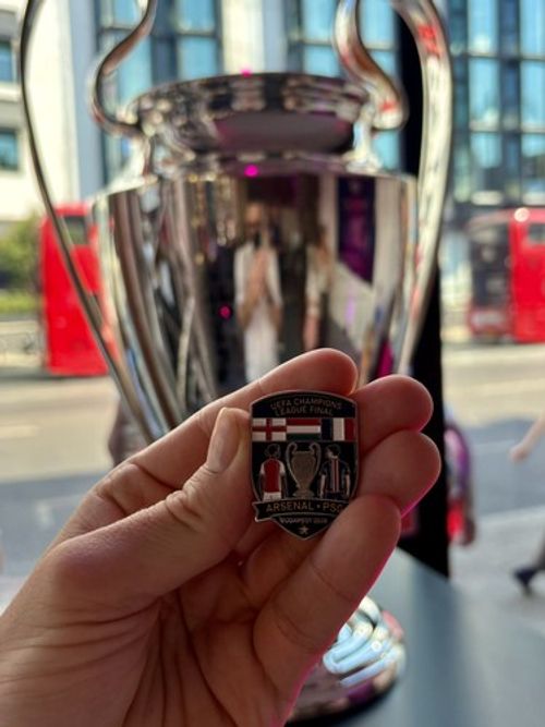Arsenal v PSG, UEFA Champions League Final 2026, Limited Edition Enamel Badge