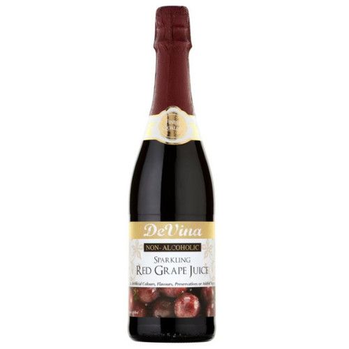 DeVina Non Alcoholic Sparkling Red Grape Wine Drink 750ml x 12
