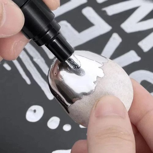 Metallic Liquid Chrome Mirror Marker Pen Waterproof Paint Pens Craftwork DIY