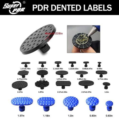 Car Paintless Dent Repair Tool with Pulling Lifter Glue Gun Hail Tab Kit Include — image 9