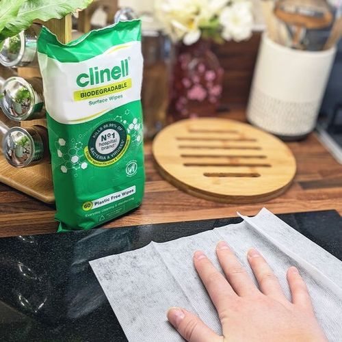 1 x CLINELL WIPES ANTIBACTERIAL WET WIPES KILLS 99.9% GERMS 60 WIPES PER PACK — image 4