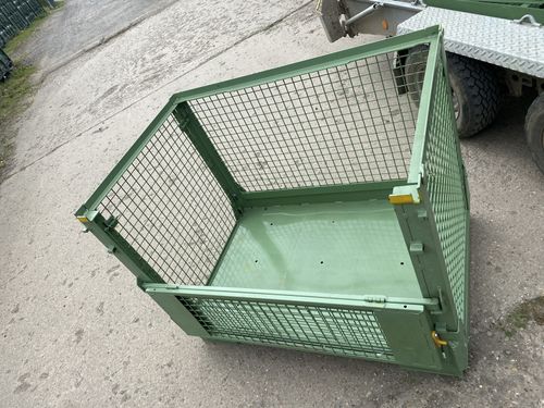 Collapsable Stackable Metal Stillage, Caged Bins,  heavy duty Euro Pallet Size — image 4