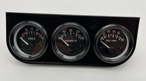 Racing Gauge Kit 52mm Triple kit Volts Gauge - Water Temp Gauge - Oil Pressure